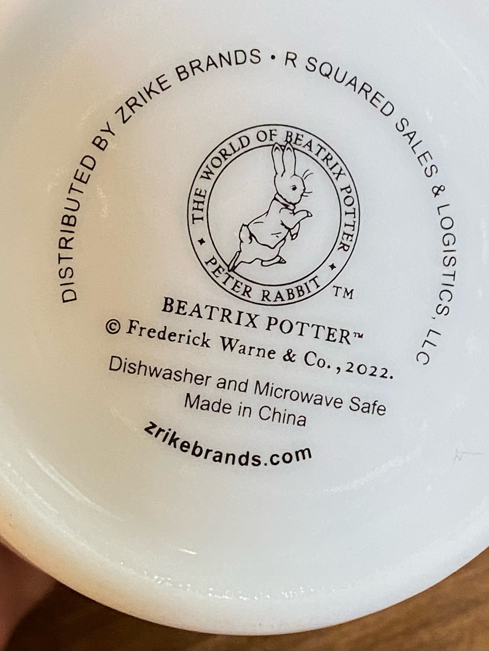 2022 World of Beatrix Potter Ceramic Mug Night Night Sleep Tight Peter Rabbit - Picture 9 of 9